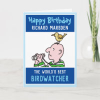 Happy Birthday Birdwatcher or Birder