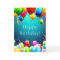 Happy Birthday - Blue Coloured Balloons - Customis