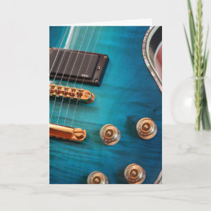 Happy Birthday - Blue Guitar Card