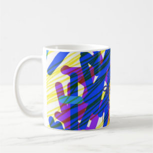 Happy Birthday Bold Abstract Confetti Mug 