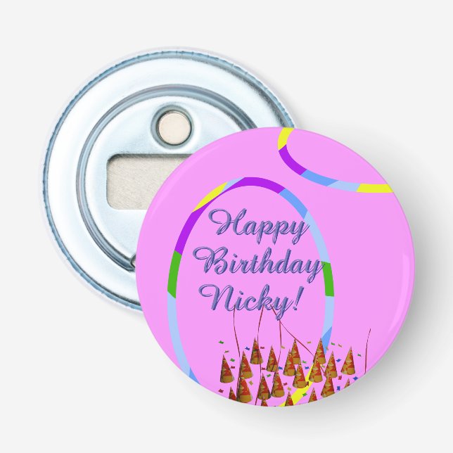 Happy Birthday  Bottle Opener (Front)