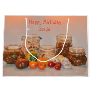 Happy Birthday Bountiful Harvest Large Gift Bag