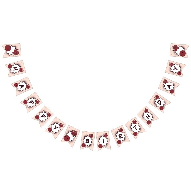 Happy Birthday Bowling Party Bunting (All)