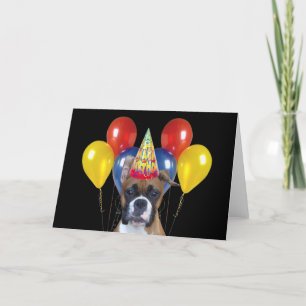 Happy birthday boxer greeting card