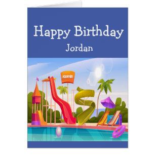 Happy Birthday Boy Girl Loves Water Park