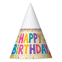 Happy birthday bright loud blank card