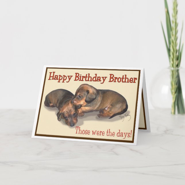 Happy Birthday Brother Card (Front)