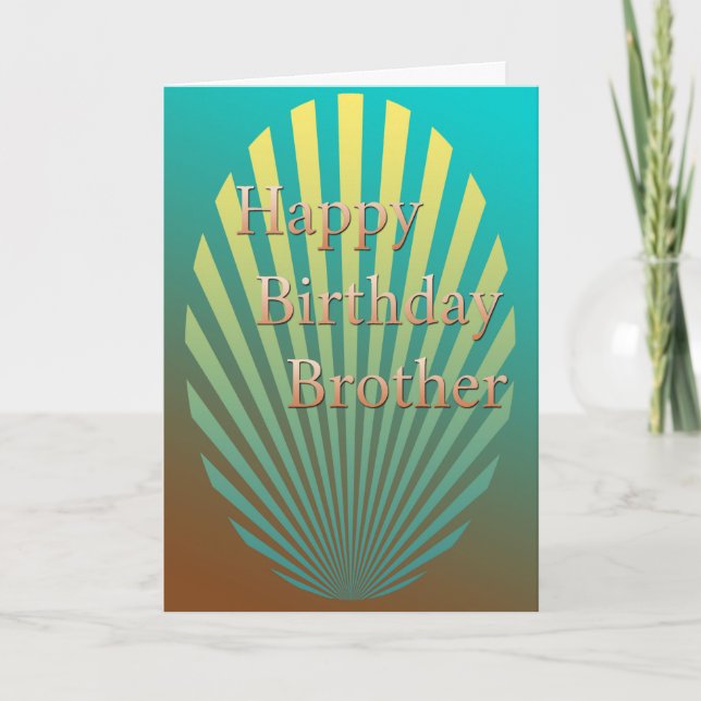 Happy Birthday Brother Card (Front)