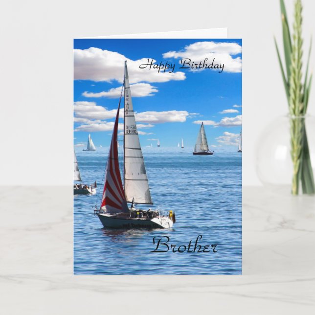 Happy Birthday Brother Card (Front)