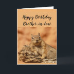 Happy Birthday Brother-in-law Funny Squirrel Relax Card<br><div class="desc">Funny card for your hard working Brother-in-law reminding them to relax with a cute relaxing,  chill squirrel cute animal.
Inside Verse: and you do know
that on your Birthday
you're just supposed
to chill and relax,  right?</div>