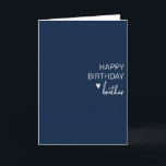 Happy Birthday Brother minimalistic Simple Card<br><div class="desc">This design may be personalised by choosing the Edit Design option. You may also transfer onto other items. Contact me at colorflowcreations@gmail.com or use the chat option at the top of the page if you wish to have this design on another product or need assistance. See more of my designs...</div>