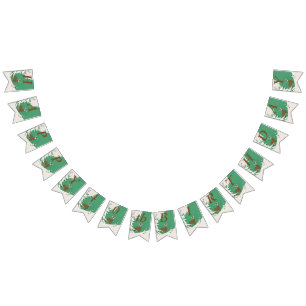 Happy Birthday Brown Deer in Snow by Pine Tree Bunting