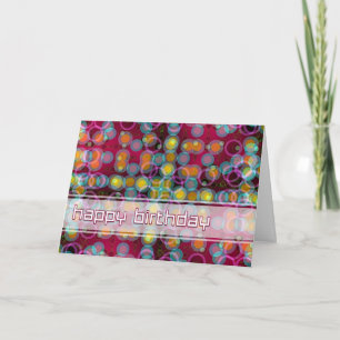 Happy Birthday Bubbles Card