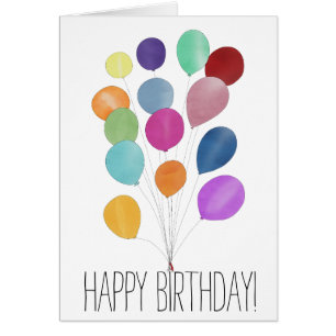 Happy Birthday bunch of balloons