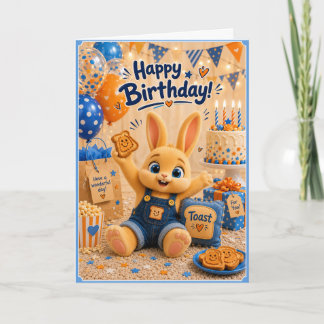 Happy Birthday Bunny f/ Toast of the Baby Bun Buns Card