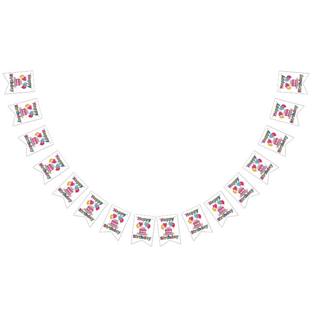 Happy Birthday Bunting Banner (All)