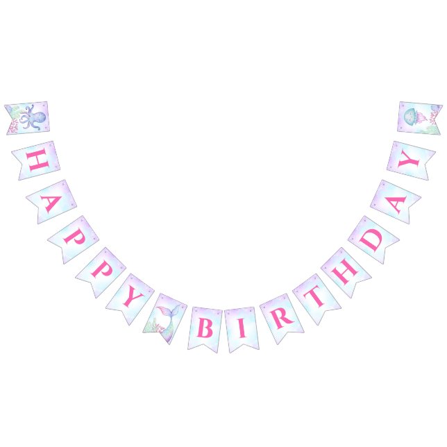 Happy Birthday bunting banner for first birthday. (All)