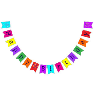 Happy Birthday Bunting Flags