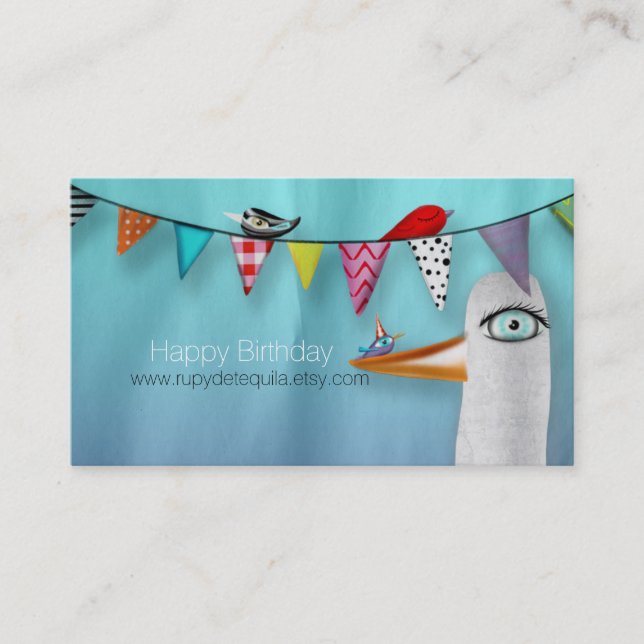 Happy Birthday Business Card (Front)