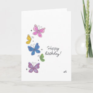Happy Birthday Butterflies - Multiple - Cards