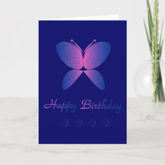Happy Birthday Butterfly Card