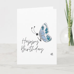 Happy Birthday Butterfly - Single - Card
