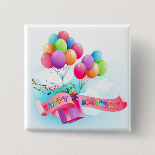 Happy birthday button