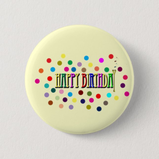 happy birthday button (Front)
