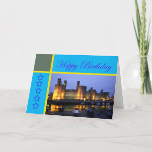 Happy Birthday Caernarfon Castle Card