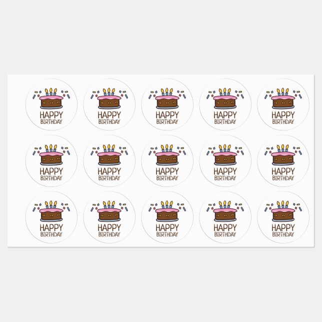Happy Birthday cake (Sheet)