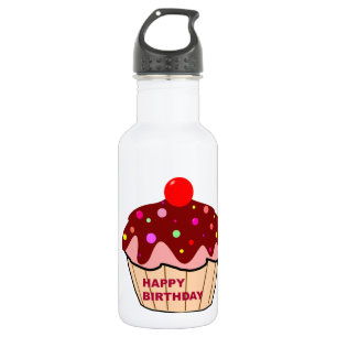 Happy Birthday Cake 532 Ml Water Bottle