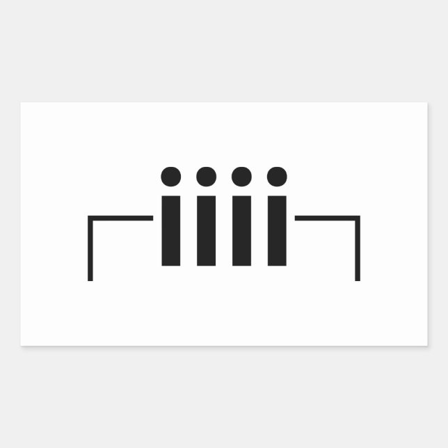 Happy Birthday [ Cake ] Japanese Emoticon Rectangular Sticker (Front)