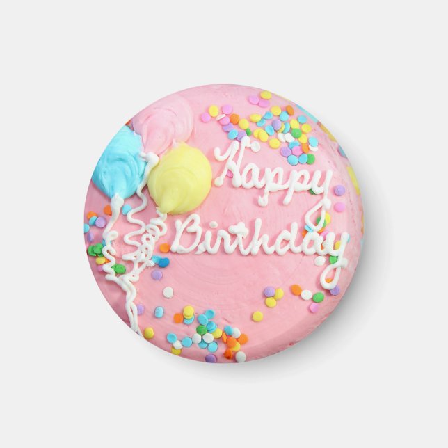 Happy Birthday Cake Magnet (Front)
