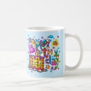 Happy Birthday Cake mugs