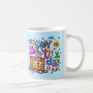Happy Birthday Cake mugs