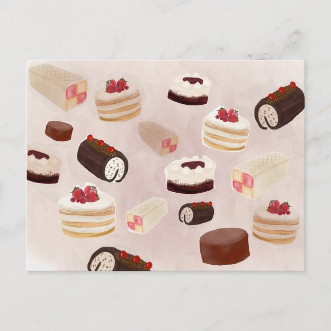Happy Birthday Cake Parade Postcard (Front)