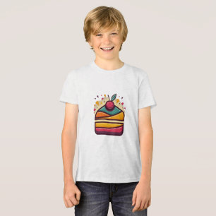 Happy Birthday Cake Youth Tri-Blend Tri-Blend Shirt