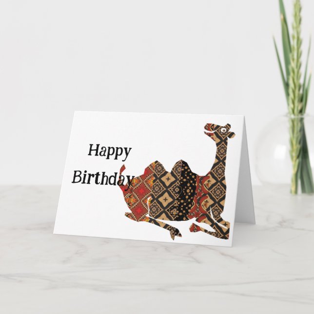 Happy Birthday Camel Card (Front)
