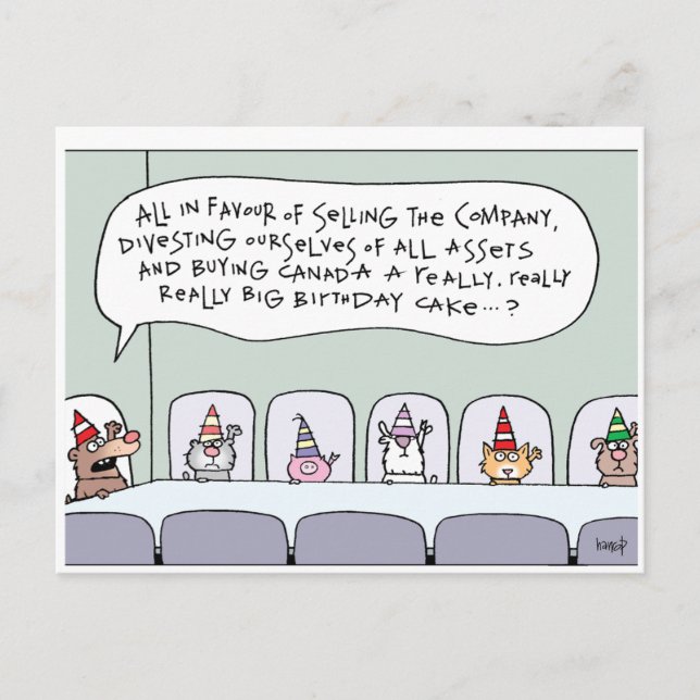 Happy Birthday Canada! by harrop - 150-12 Postcard (Front)