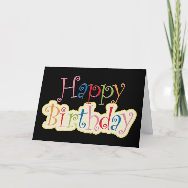 Happy Birthday Card (Front)
