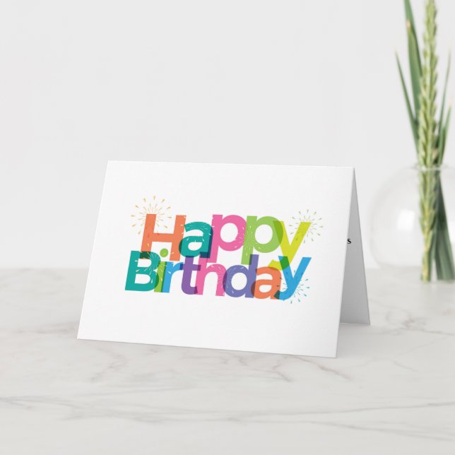 Happy Birthday Card (Front)