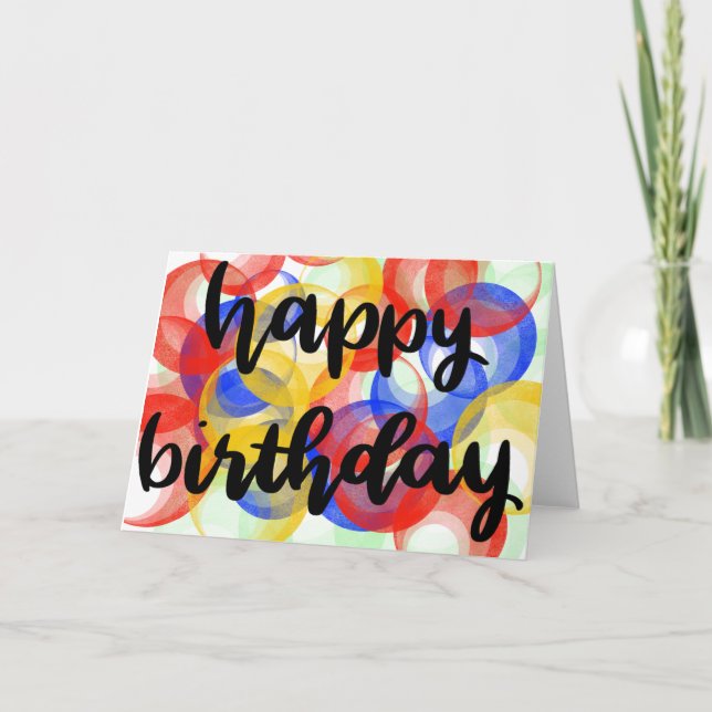 Happy Birthday card (Front)
