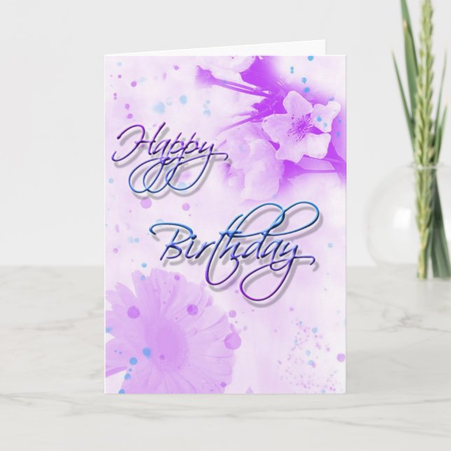 Happy Birthday Card (Front)