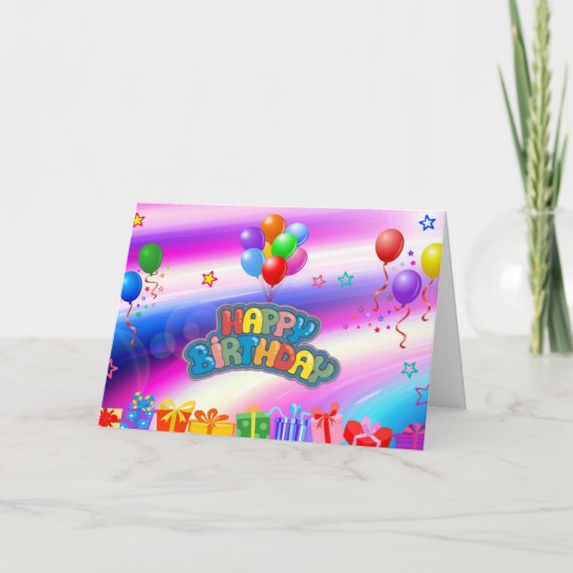 Happy Birthday Card (Front)