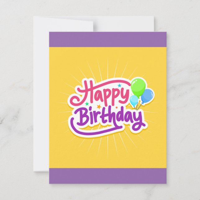 Happy birthday card ! (Front)