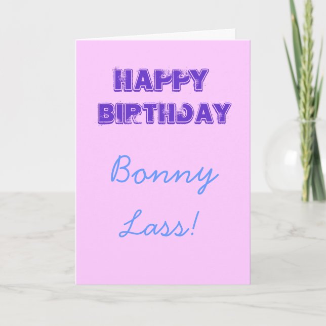 Happy Birthday Card (Front)