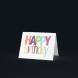 Happy Birthday Card<br><div class="desc">HELPFUL HINT Complete the template (fill out text and upload photos) FIRST. If you would like to make any layout changes and/or add text/images, click "customise it" AFTER filling out the template. Please DOUBLE CHECK all sides of this design before submitting your order. What you see on the screen is...</div>