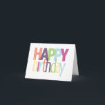 Happy Birthday Card<br><div class="desc">HELPFUL HINT Complete the template (fill out text and upload photos) FIRST. If you would like to make any layout changes and/or add text/images, click "customise it" AFTER filling out the template. Please DOUBLE CHECK all sides of this design before submitting your order. What you see on the screen is...</div>