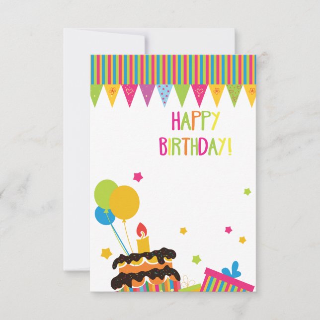 Happy Birthday Card (Front)