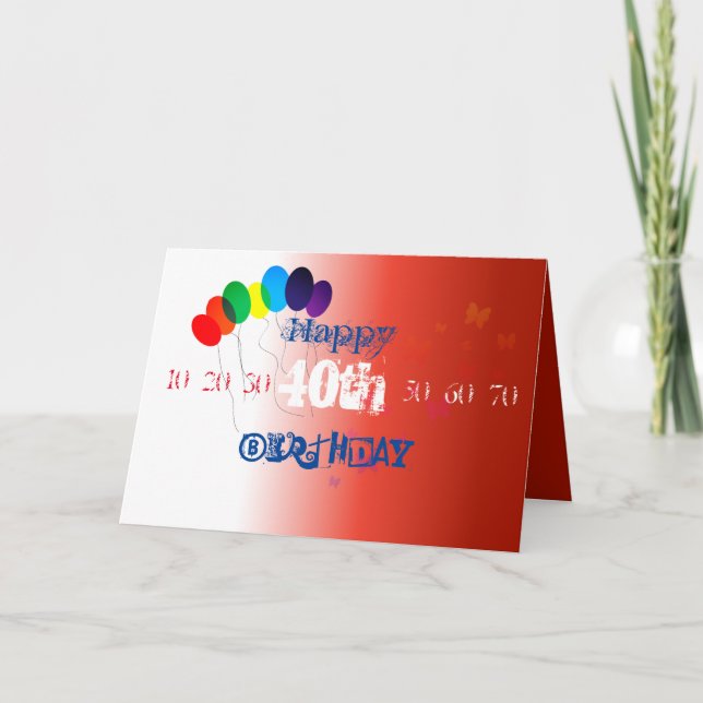 Happy Birthday Card (Front)